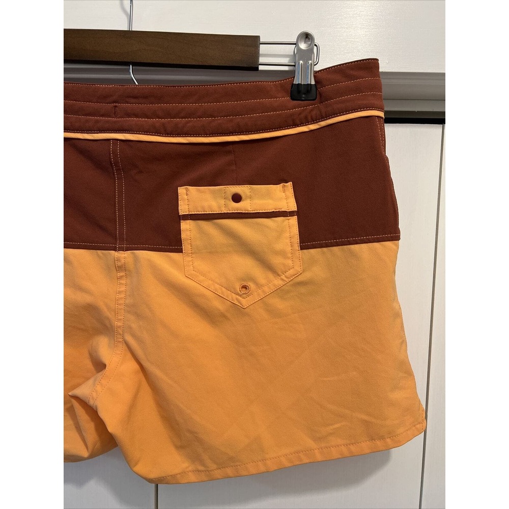 Patagonia Women's Sz 12 UNLINED Wavefarer Board Shorts SURF/SWIM/HIKE Colorblock - Picture 5 of 6